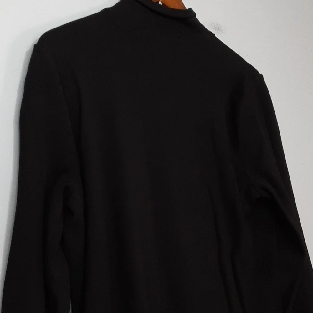 Jones New York Collection Black Button Cardigan Sweater